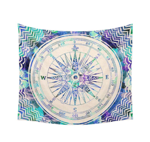Indian Mandala Tapestry Green Blue Flower Beautiful Wall Art Tapestry 210x150cm Bedspread Beach Towel Yoga Blanket Table Cloth (Option: J-150x130cm thick)